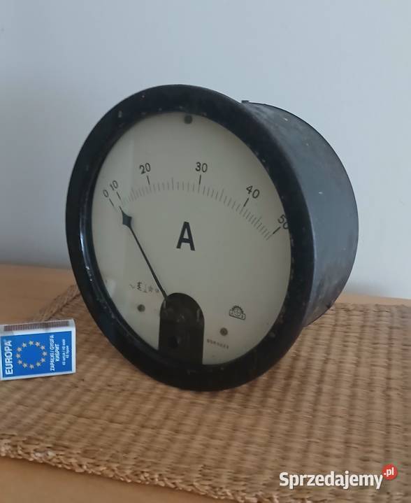 Amperomierz tablicowy miernik vintage Antyki, Sztuka, Kolekcje Toruń