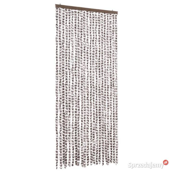 Zasłona przeciwko owadom kolor taupe i biel mazowieckie Warszawa