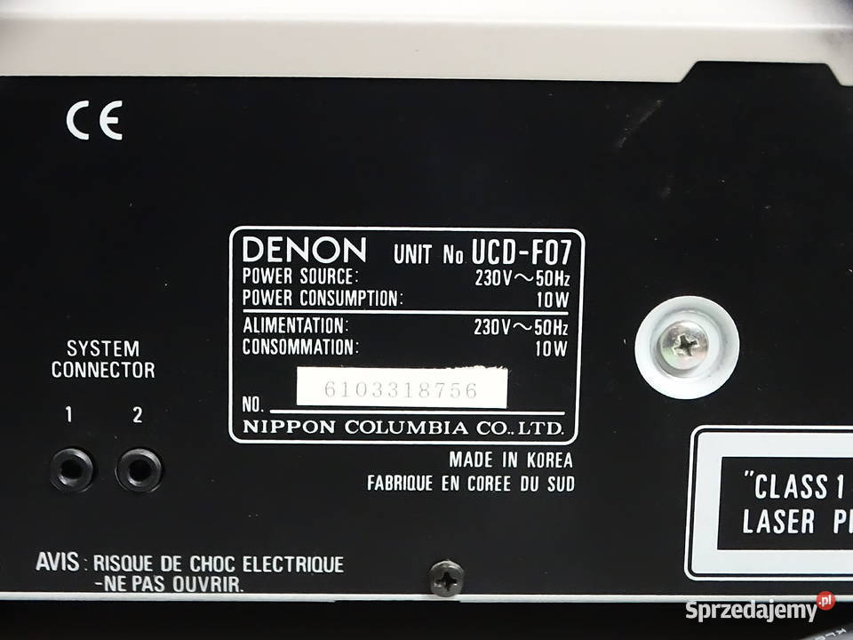 Odtwarzacz CD Magnetofon DENON UCDF07 UDRF07 Biłgoraj sprzedam