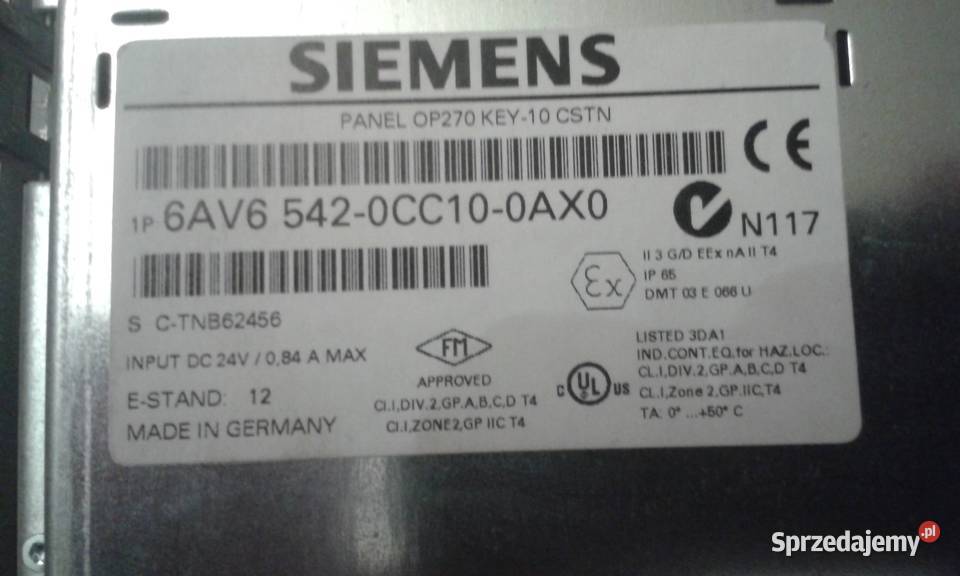 Siemens Op270 key 10CSTN Elektronika Skoczów