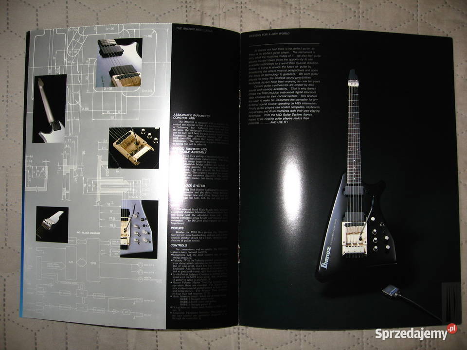Ibanez MIDI Electronic Guitar System broszura Kępice