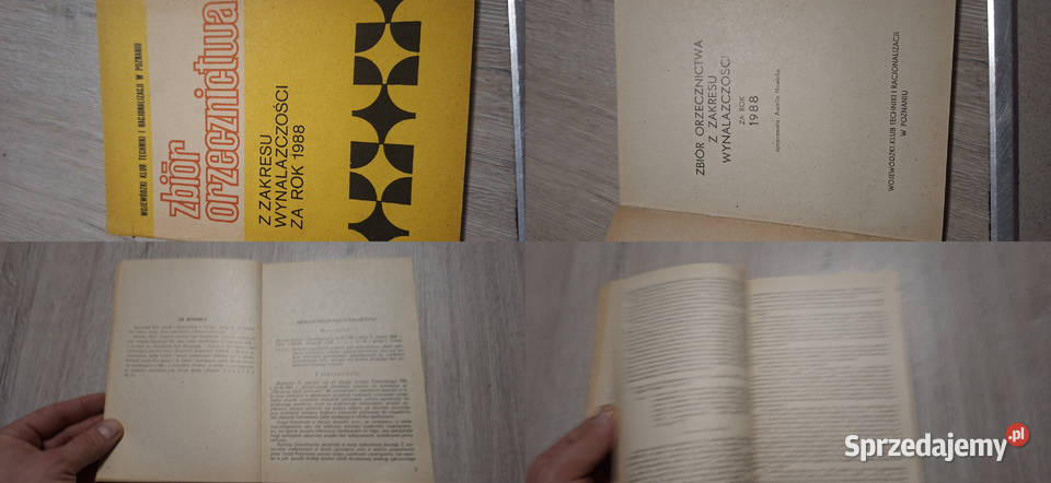 Pierwsze wydanie Zbiór orzecznictwa wynalazczość Antykwariat wielkopolskie Łęczyca sprzedam