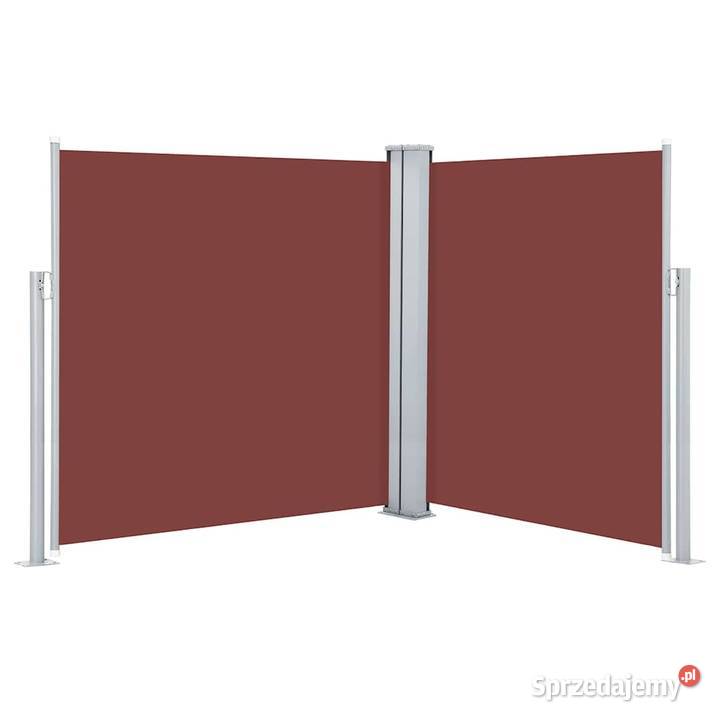 vidaXL Zwijana markiza boczna brązowa 140 x 600