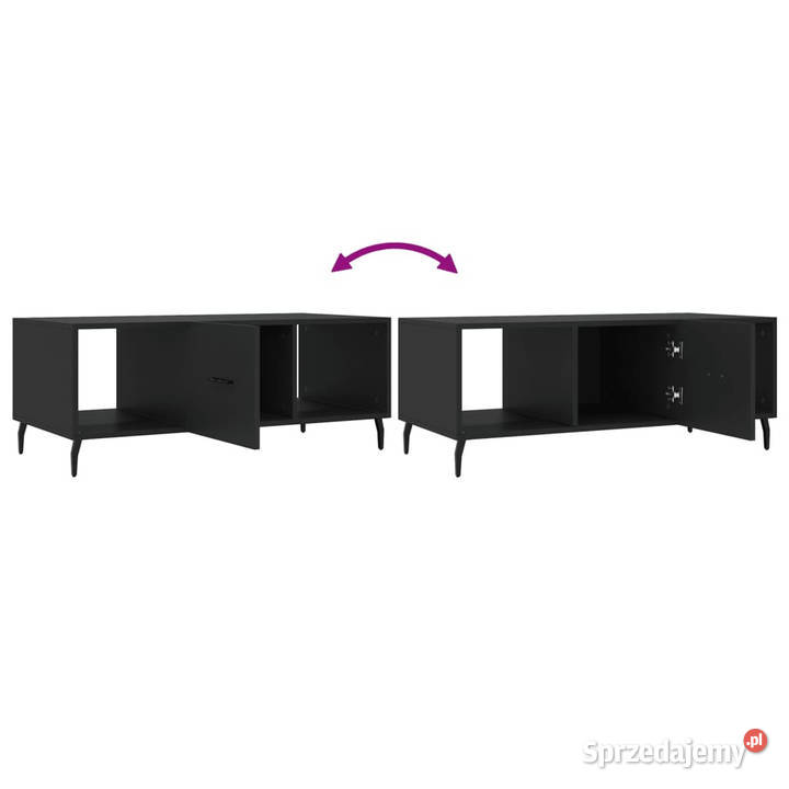 Stolik kawowy czarny 102x50x40 materiał mazowieckie sprzedam
