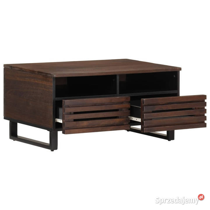 Stolik kawowy brązowy 80x55x40 lite drewno mango Warszawa