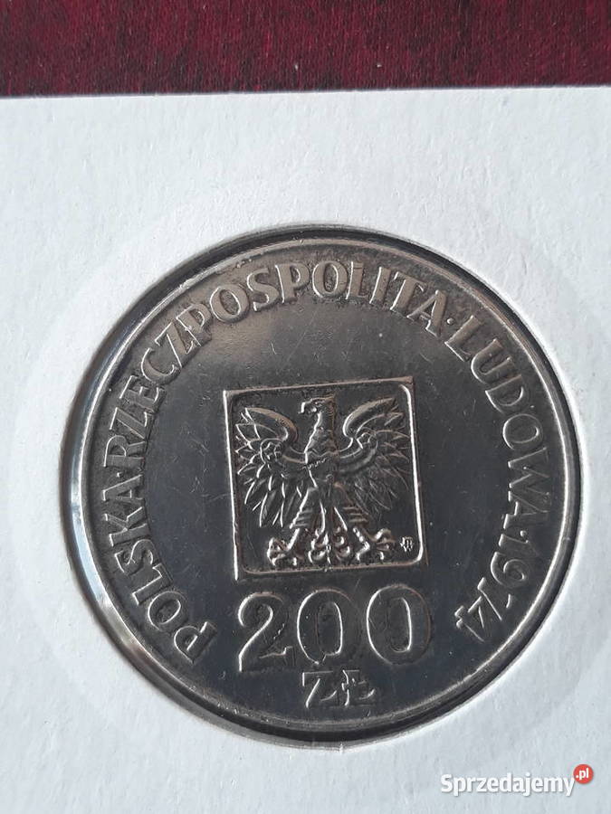 200 XXX Lat PRL 1974 r 20 około mennicze Konin sprzedam