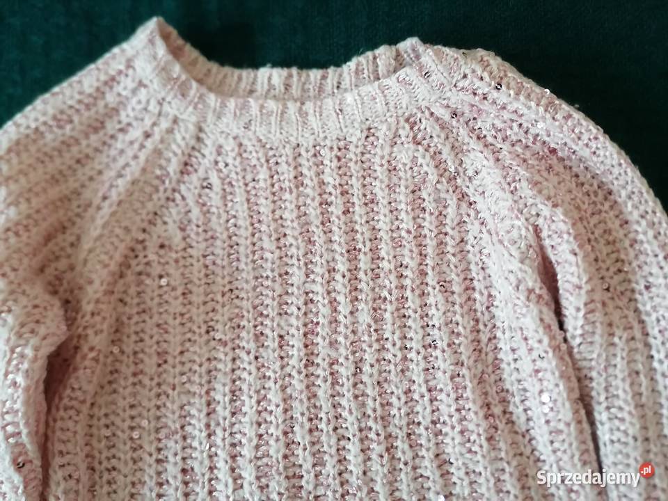 Sweterek z cekinami dziewczynki 104 Swetry łódzkie Łódź