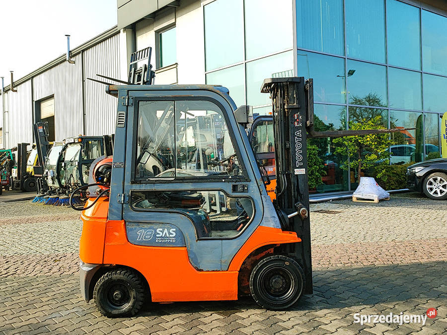 Wózek widłowy Toyota 427FGF18 18 t triplex 47 m gaz małopolskie Kęty