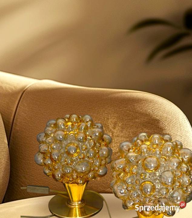 Lampy 2 mosiądz H Tynell vintage Kalisz