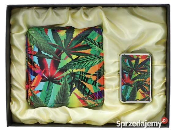 Papierośnica Zapalniczka Benzynowa Zestaw Ostrowy nad Okszą