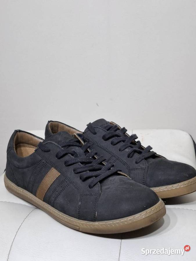 Sneakersy Go Soft 40 półbuty skórzane niebieski