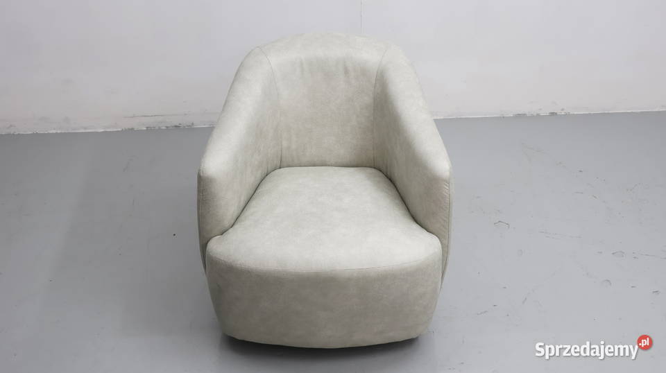 TEC WYGODNY FOTEL OKAZJA tkanina stara skóra