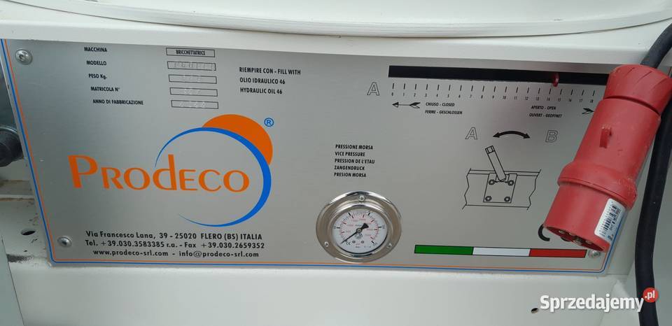 Brykieciarka do trocin Prodeco E60 ECO 726
