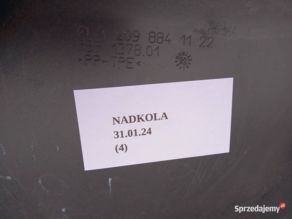 NADKOLE LEWY PRZÓD CZĘŚĆ TYLNA MERCEDES CLK W209 sprzedam