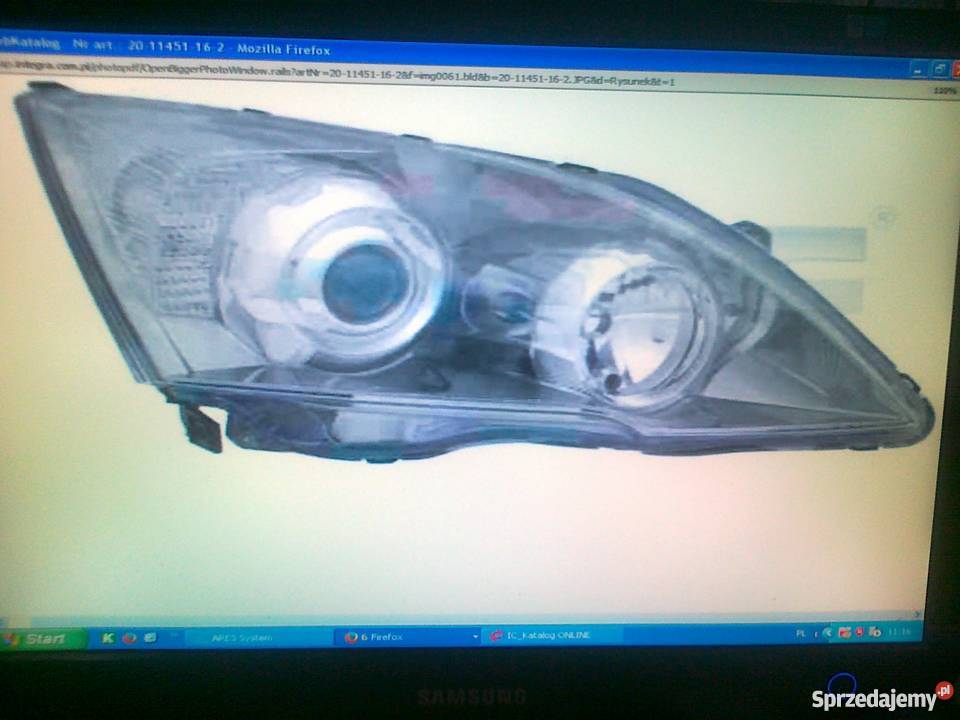 REFLEKTOR LEPR ELE H1HB3 DO HONDA CRV 09061212 lampy przednie Pruszków sprzedam