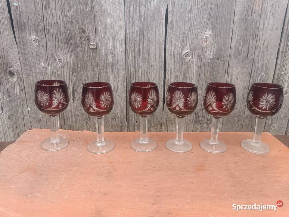 Kieliszki kryształowe do wina Kieliszki i pucharki dolnośląskie Milicz