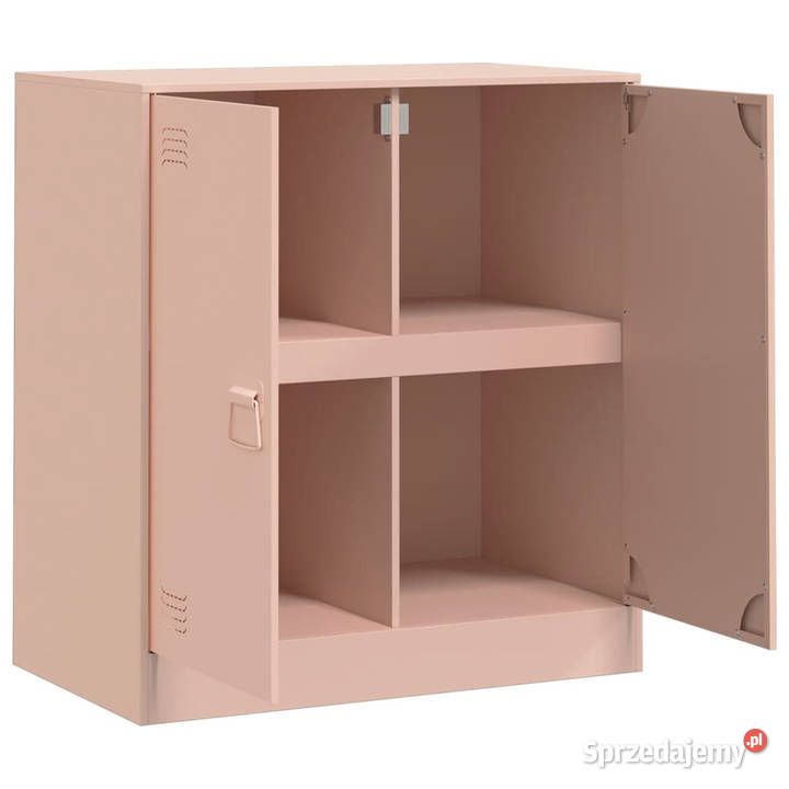 Szafka boczna różowa 67x39x73 stal WM841674 Warszawa