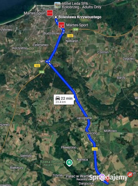 Dz budowlana z WZ 2 domów jednorodz budynku Sprzedaż Wartkowo