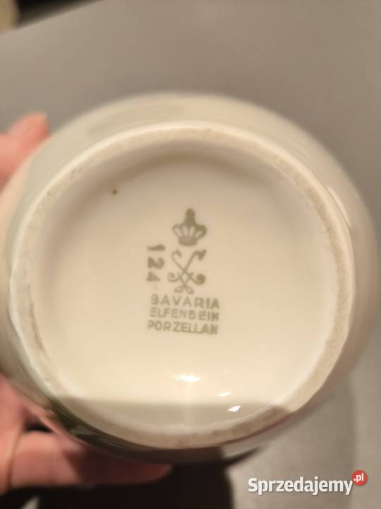 Porcelanowy wazon ecru Bavaria wielkopolskie Poznań