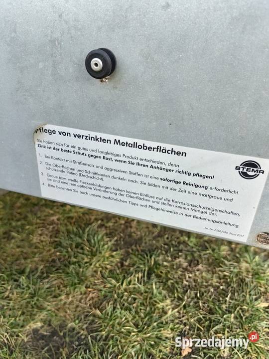 Przyczepka STEMA przyczepa samochodowa Do samochodów osobowych Przyczepy Zielona Góra