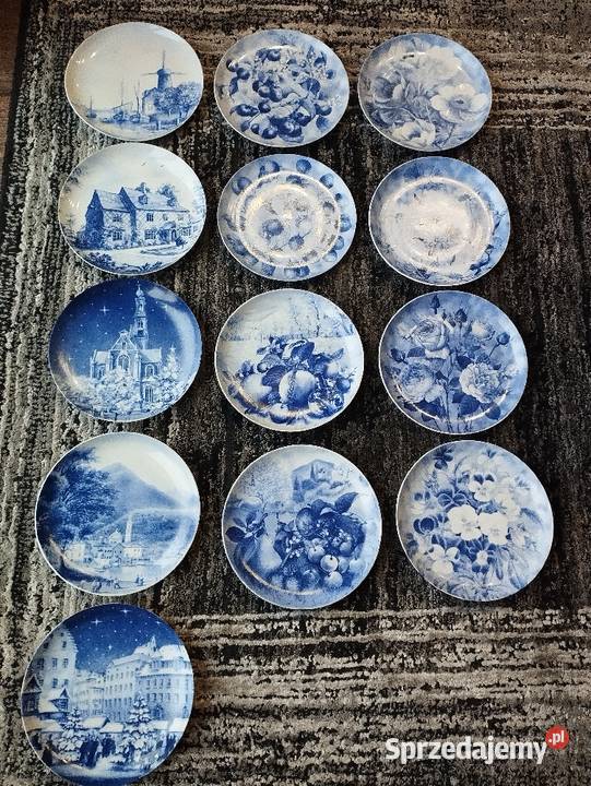 Talerze dekoracyjne porcelana dolnośląskie Miłkowice