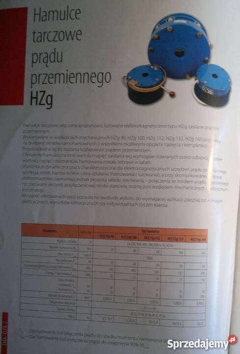 Tarcza Hamulca Hzg Elektryka i akcesoria śląskie Dąbrowa Górnicza