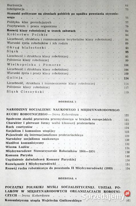 Historia polskiego ruchu robotniczego do 1890 Chełm sprzedam