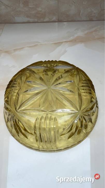 Salaterka miska owocarka Carnival Glass To szkło pomorskie Gdańsk
