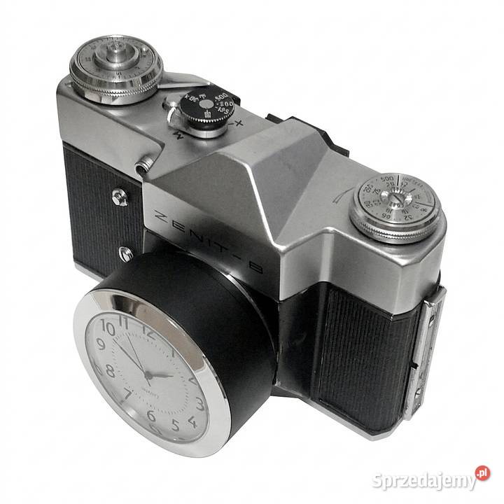 Zegar na półkę biurko aparat fotograficzny retro Siemianowice Śląskie
