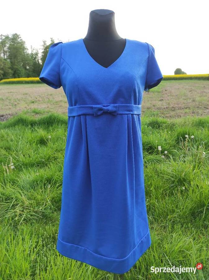 Piękna niebieska sukienka ciążowa 40 L 42 XL Rozmiar 40(L) Płock