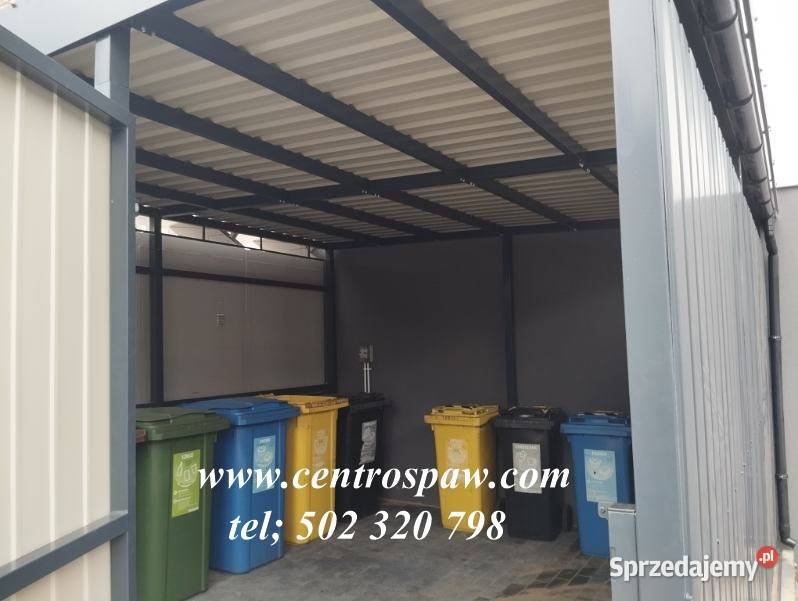 Wiata garażowa śmietnikowa zadaszenie stojak pod Częstochowa sprzedam