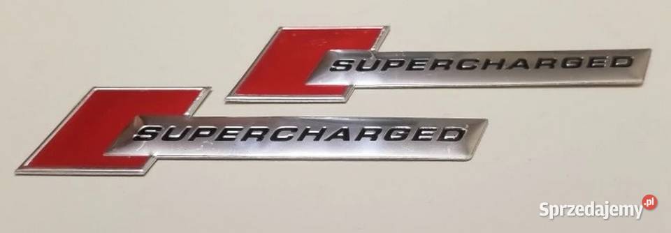 NOWY emblemat Supercharged znaczek przyklejany Zamość