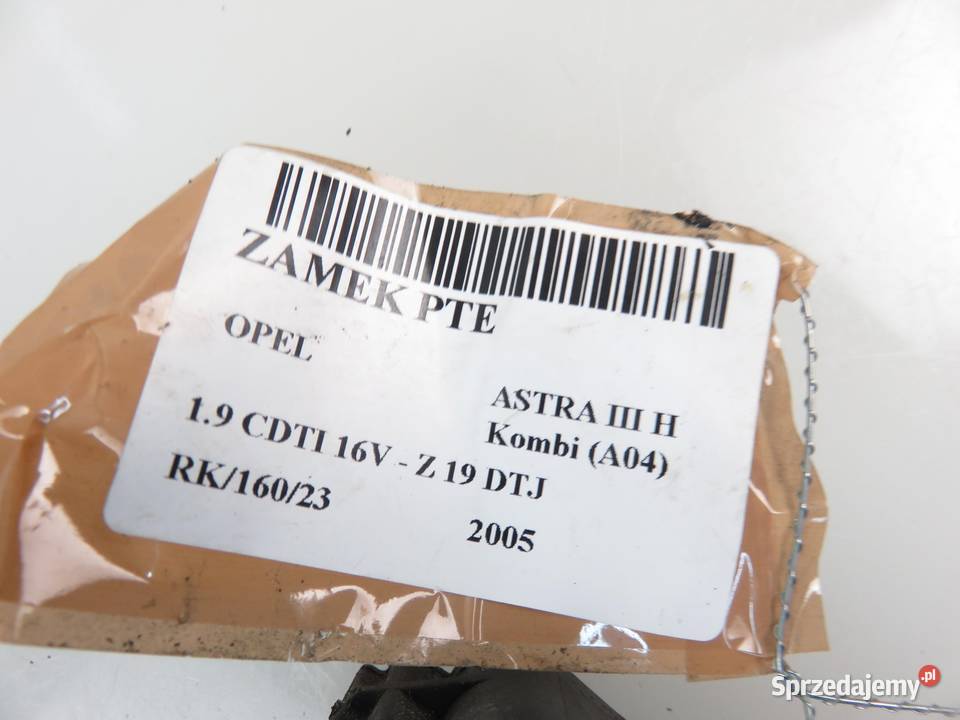 ZAMEK PRAWY TYLNY OPEL ASTRA III 13128116 osobowe Części samochodowe sprzedam