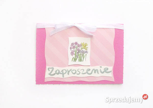 boho zaproszenie różowe zaproszenie ogólne Rzeszów