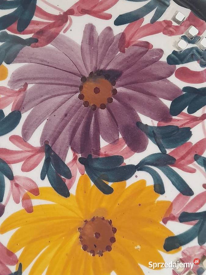 Kolekcjonerski półmisek Majolika SMF Schramberg dolnośląskie Bogatynia