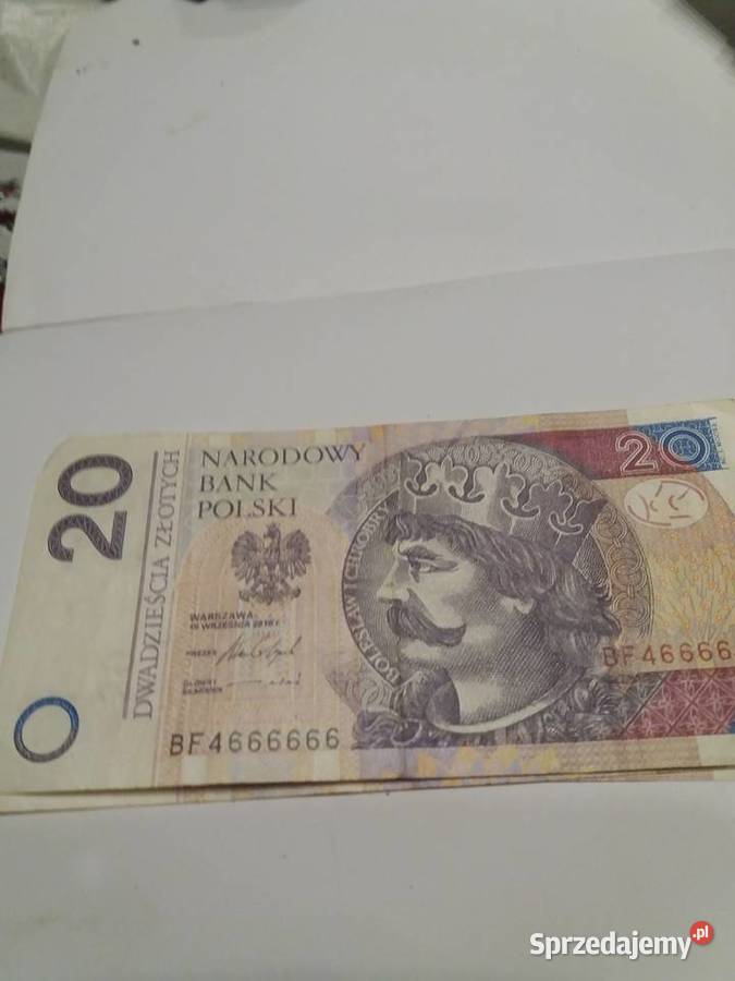Banknoty NBP z 6 jednakowym cyframi małopolskie Kraków sprzedam