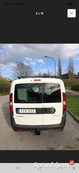 Opel Combo 14 Turbo 120 Salon Szwecja 161 homologacja na ciężarowe Sandomierz