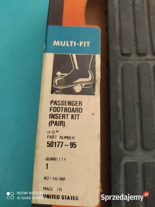 HARLEY Nowe Gumy Podnóżki Podesty Pasażera SET Luboszyce sprzedam