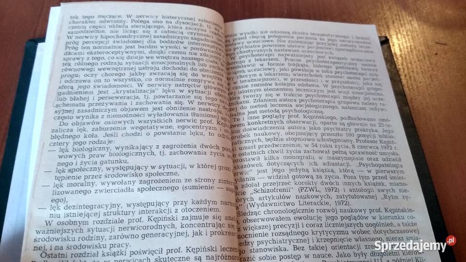 Psychopatologia nerwic Antoni Kępiński TWARDA pomorskie Gdańsk sprzedam