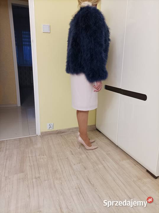 Futro naturalne ze strusich piór kurtka Kurtki i płaszcze Grudziądz