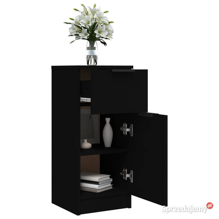 Szafka czarna 30x30x70 materiał drewnopochodny
