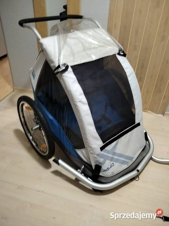 Przyczepka rowerowa dwójki dzieci XLC DUO wielkopolskie sprzedam