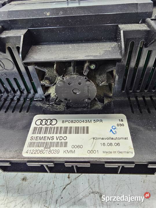 PANEL KLIMATYZACJI DMUCHAWY 2 DIN AUDI A3 8P osobowe śląskie Przystajń sprzedam