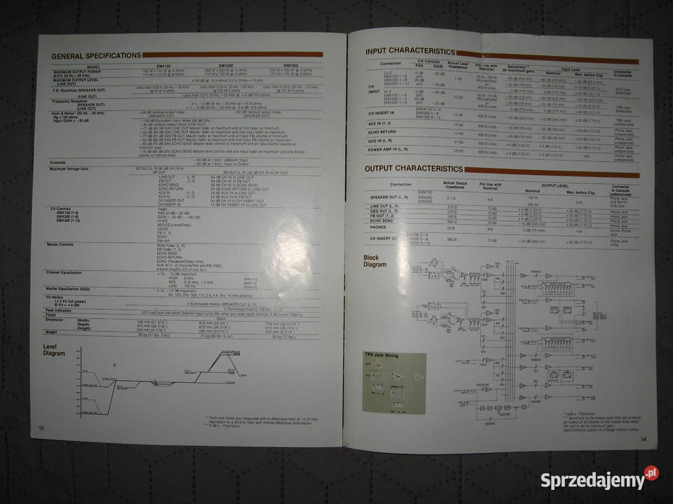 Yamaha EMX Integrated Mixers Series brochure pomorskie Kępice