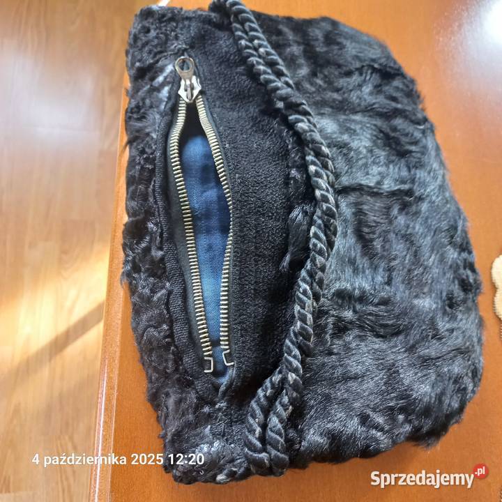 Mufka karakułowa oryginał antyk wielkopolskie Poznań