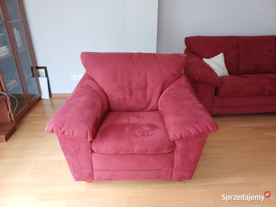 Komplet kanapa z funkcją spania i fotel