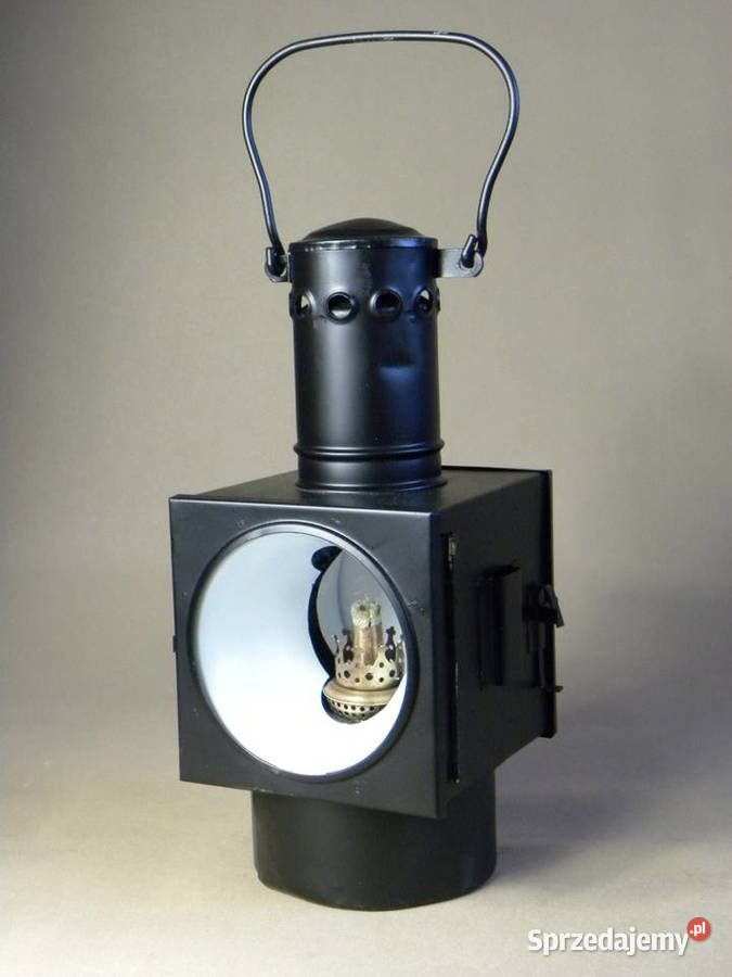 Lampa naftowa kolejowa sygnalizacyjna nafta prąd Antyki Legnica sprzedam