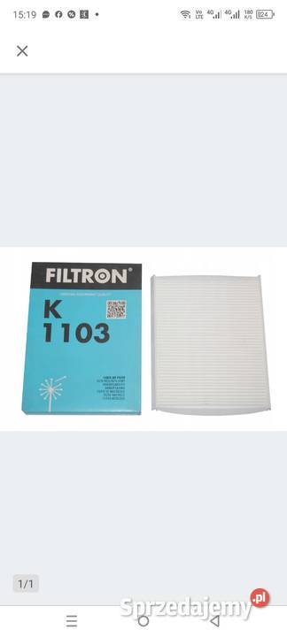 Filtron K 1103 Filtr wentylacja przestrzeni