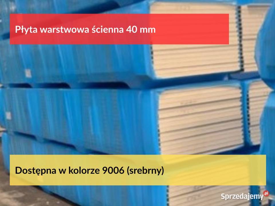 Płyta ścienna warstwowa 40mm płyta obornicka Puszczykowo sprzedam