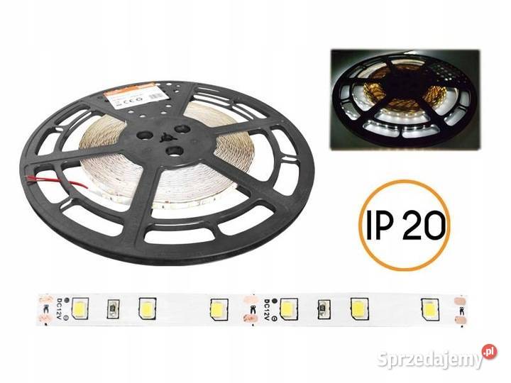 Taśma LED Premium 2835 5M 300diod IP20 biały zim Sosnowiec sprzedam
